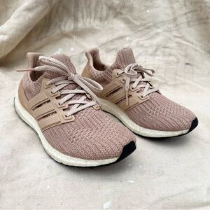 ADIDAS Ultra Boost Sneakers in Blush Pink and White Women’s 7.5